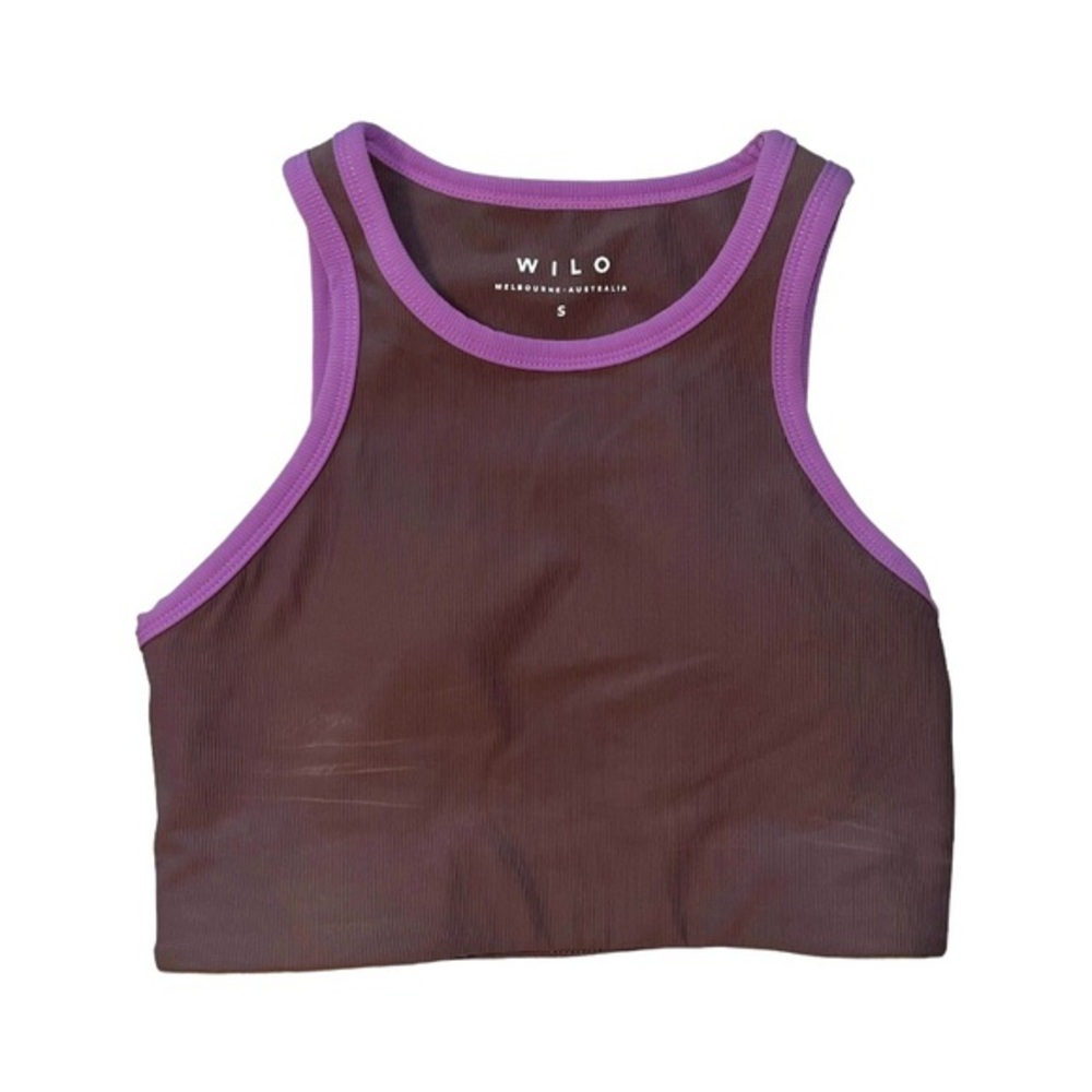 Wilo The Label High Neck Sports Bra Removable Pads Colorblock Size Small New